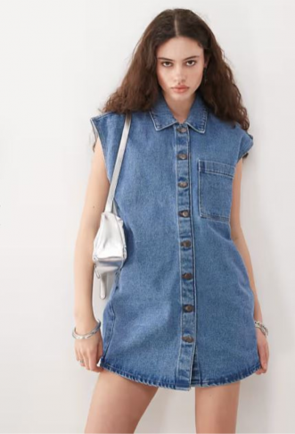 Noisy May sleeveless denim...