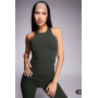4505 Icon active vest with inner bra and removable padding in dark khaki