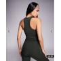 4505 Icon active vest with inner bra and removable padding in dark khaki