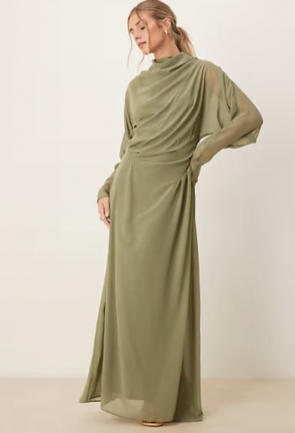 ASOS DESIGN high neck maxi...