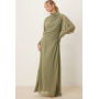 ASOS DESIGN high neck maxi dress in green