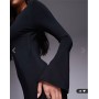 ASOS DESIGN slash neck fluted sleeve maxi dress in black