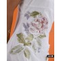 ASOS DESIGN embroidered cami mini dress with ruffle floral detail in white