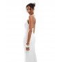 Pull&Bear Women’s Pull&Bear strappy jersey broderie midi dress in white