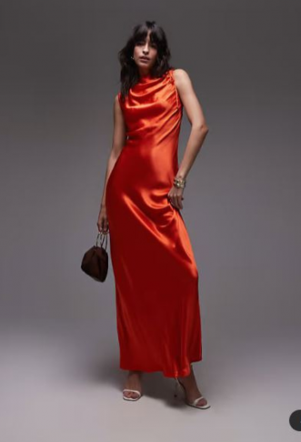 Topshop bias ruched arm...