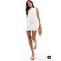 ASOS DESIGN tailored drop waist belted shift dress