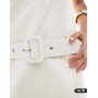 ASOS DESIGN tailored drop waist belted shift dress