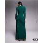 Daska exclusive high neck maxi dress in emerald green