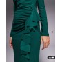 Daska exclusive high neck maxi dress in emerald green