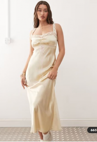 Reclaimed Vintage maxi slip...
