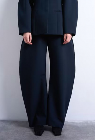 Topshop barrel leg tailored...