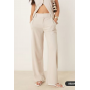 JDY wide leg tailored trousers in stone