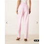 ASOS DESIGN tailored straight leg trousers co-ord in pink