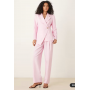 ASOS DESIGN tailored straight leg trousers co-ord in pink