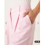 ASOS DESIGN tailored straight leg trousers co-ord in pink
