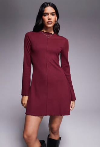 ASOS DESIGN ribbed long...