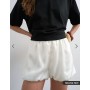 Topshop satin bubble shorts in ivory