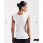 JJXX square neck top in white