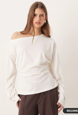 ASOS DESIGN long sleeve off...