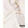 ASOS DESIGN long sleeve off shoulder corset waist tee in cream