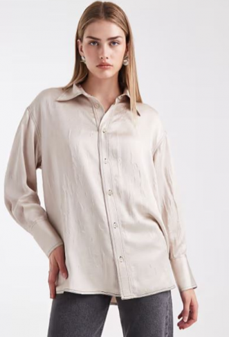 ASOS DESIGN crushed satin...