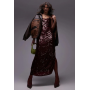 copy of Women’s Topshop premium sequin slip maxi dress in oxblood