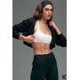 4505 soft touch light support strappy sports bra in white