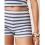 ASOS DESIGN stripe micro short co ord pant in navy