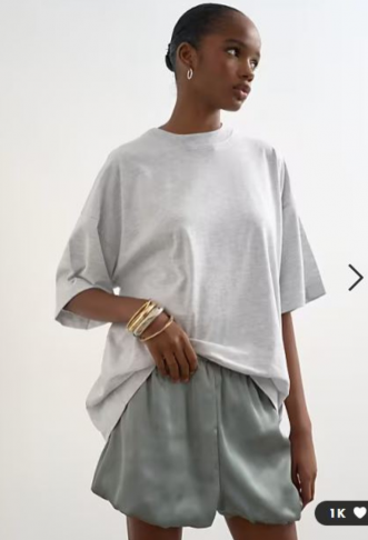 Topshop satin bubble shorts...