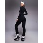 ASOS 4505 Ski thermal fleece back base layer long sleeve unitard with sweat wicking in black