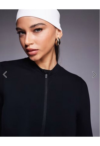 ASOS 4505 Ski thermal fleece back base layer long sleeve unitard with sweat wicking in black