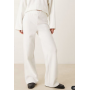 ASOS DESIGN Supersoft co-ord wide leg jogger in winter white
