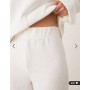 ASOS DESIGN Supersoft co-ord wide leg jogger in winter white
