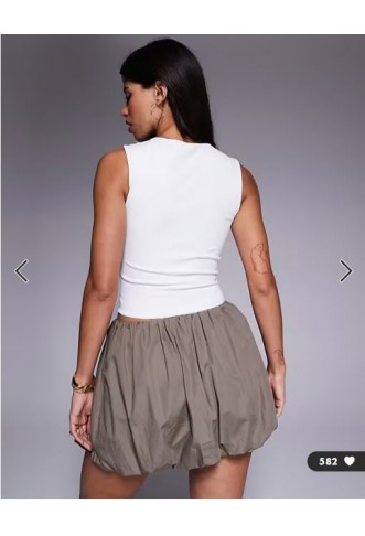ASOS DESIGN Sculpting wide strap vest top in white