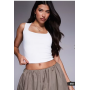 ASOS DESIGN Sculpting wide strap vest top in white