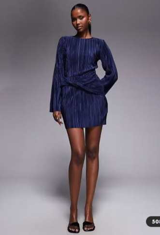 ASOS DESIGN plisse wrap...