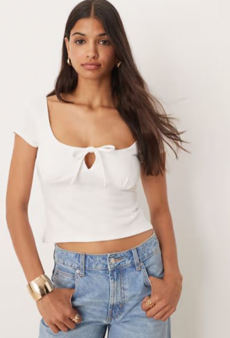 ASOS DESIGN milkmaid cap...