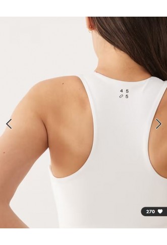 4505 Icon active racer back vest with inner bra and removable padding in white