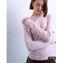 Topshop long sleeve everyday tee in light pink