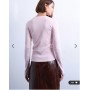 Topshop long sleeve everyday tee in light pink