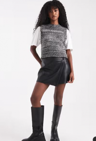 ASOS DESIGN faux leather...