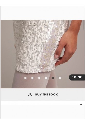 ASOS DESIGN embellished square neck mini dress in ivory