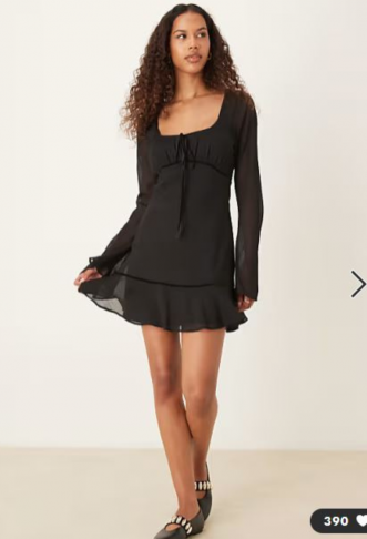 ASOS DESIGN ruched bust...