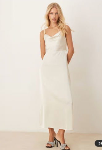 Vila satin cowl neck cami...