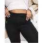 ASOS DESIGN Curve 2 pack leggings in black