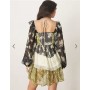 ASOS DESIGN halter neck frill mini dress in mixed ditsy print