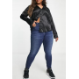 Vero Moda Curve skinny jean in dark blue