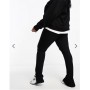 ASOS DESIGN Curve legging with side split in black