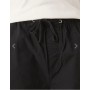 ASOS DESIGN poplin parachute trouser in black