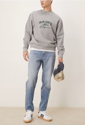 ASOS DESIGN tapered jeans...